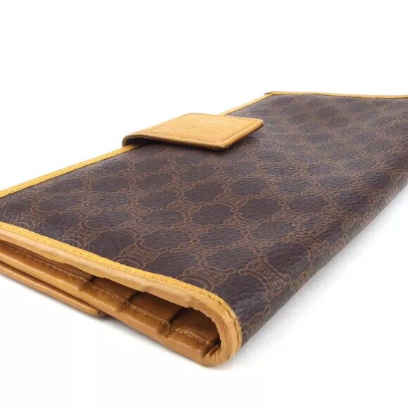 CELINE wallet macadam beige PVC ?~ leather Authentic used - Picture 3 of 9